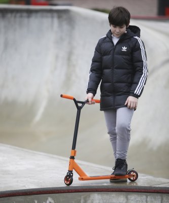 БЕЗ УПАКОВКИ Самокат трюковый Phoenix Orange 100 мм