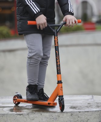 БЕЗ УПАКОВКИ Самокат трюковый Phoenix Orange 100 мм