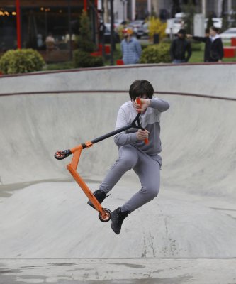 БЕЗ УПАКОВКИ Самокат трюковый Phoenix Orange 100 мм