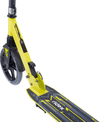 БЕЗ УПАКОВКИ Самокат 2-колесный Stealth 230/200 мм, зеленый