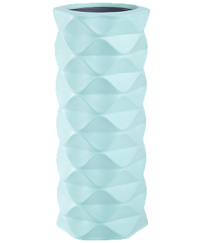 БЕЗ УПАКОВКИ Ролик массажный FA-507 средняя жесткость, 32,5x12,5 cм, мятный/серый