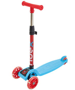 УЦЕНКА Самокат 3-колесный Loop, 120/70 мм, голубой/красный