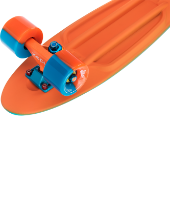 БЕЗ УПАКОВКИ Круизер пластиковый Sunrise, 22''x6'', ABEC-9