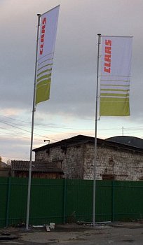 Флагшток уличный стационарный секционный Nordwerk СУПЕР БАННЕР 6 метров