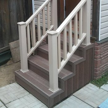 Подступёнок из ДПК 150x12х4000 мм Holzhof с тиснением "Кольца дерева" Подступёнок из ДПК 150x12х4000 мм Holzhof с тиснением "Кольца дерева"