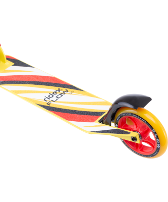БЕЗ УПАКОВКИ Самокат 2-колесный Flow 125 мм, красный/желтый