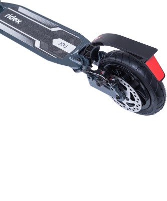 БЕЗ УПАКОВКИ Самокат 2-колесный Route 200 мм, дисковый тормоз, черный